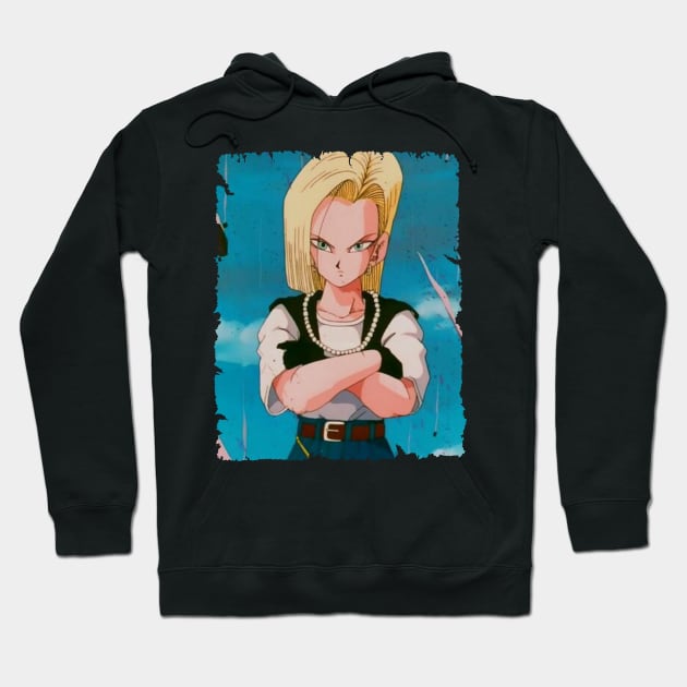 ANDROID 18 MERCH VTG Hoodie by Mie Ayam Herbal